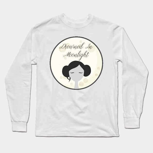 Drowned In Moonlight Long Sleeve T-Shirt by ThatWeirdGirlStore